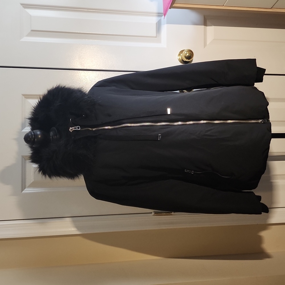 ZARA OUTERWEAR black ski coat size XL